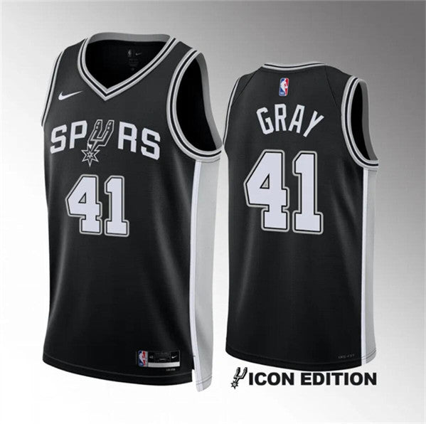 Raiquan San Antonio Spurs gray jersey
