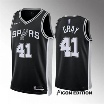 Raiquan San Antonio Spurs gray jersey
