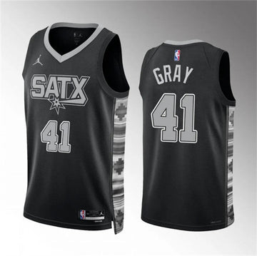 Raiquan San Antonio Spurs gray jersey