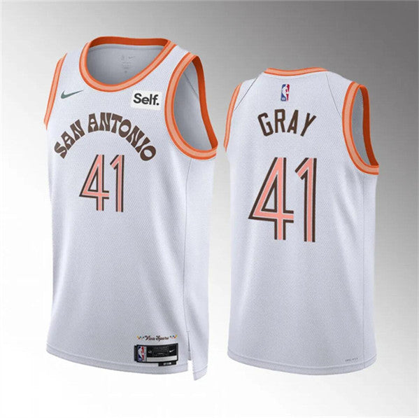 Raiquan San Antonio Spurs gray City Edition jersey