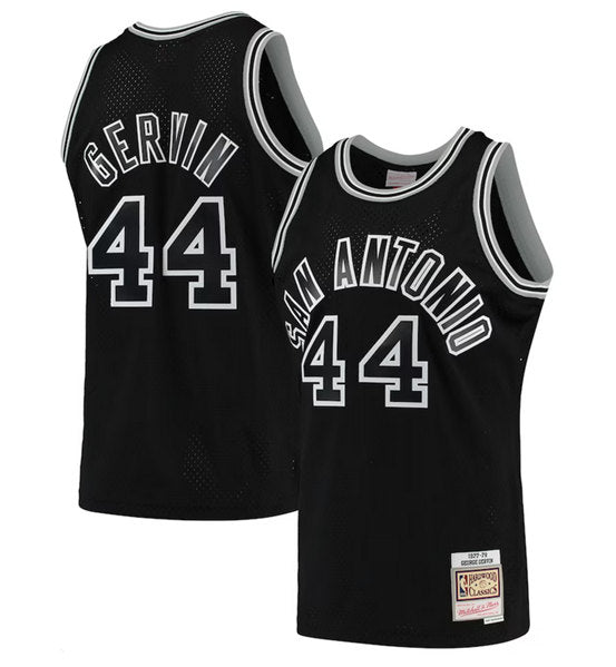 George Gervin San Antonio Spurs black jersey
