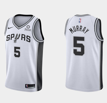 Dejounte Murray San Antonio Spurs white jersey