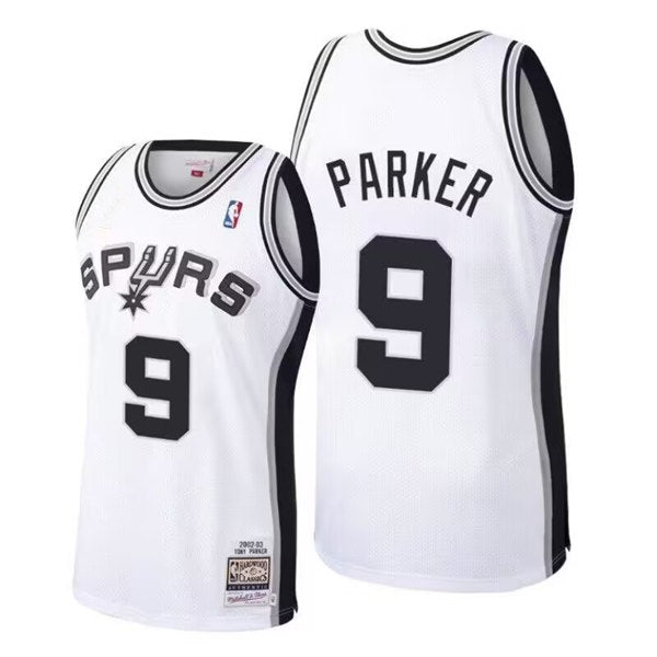 Tony Parker San Antonio Spurs white jersey