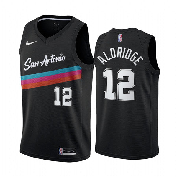 San Antonio Spurs black City Edition jersey