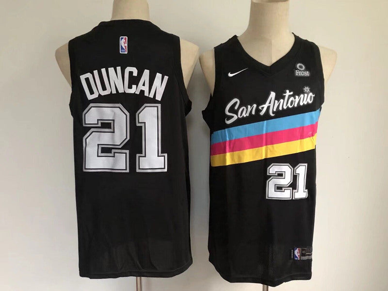 San Antonio Spurs black City Edition jersey