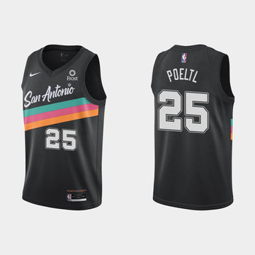 San Antonio Spurs black City Edition jersey