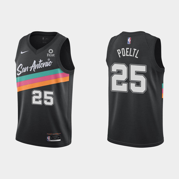 San Antonio Spurs black City Edition jersey
