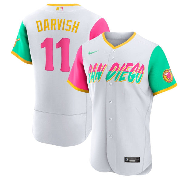 Yu Darvish San Diego Padres white City Connect jersey