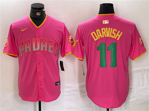 Yu Darvish San Diego Padres pink jersey