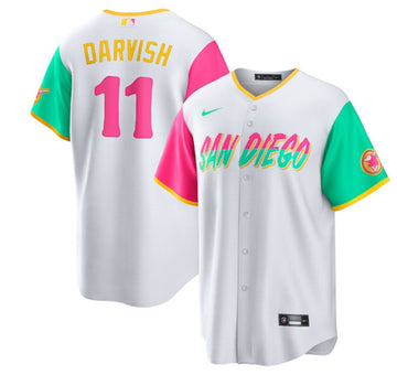 Yu Darvish San Diego Padres white City Connect jersey