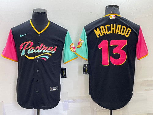 Manny Machado San Diego Padres black City Connect jersey