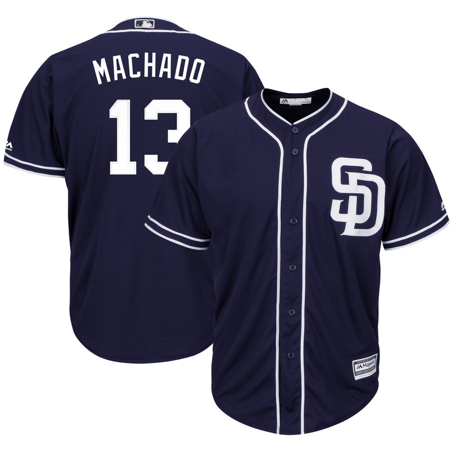 Manny Machado San Diego Padres navy jersey