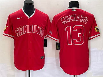 Manny Machado San Diego Padres red jersey