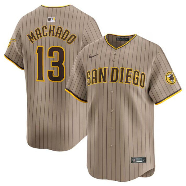 Manny Machado San Diego Padres tan Alternate jersey