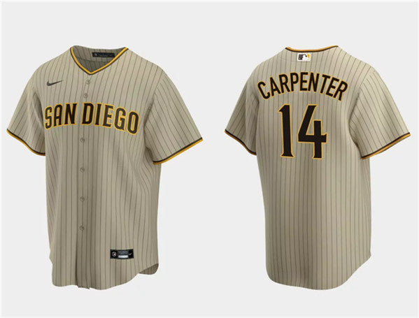 Matt Carpenter San Diego Padres tan jersey