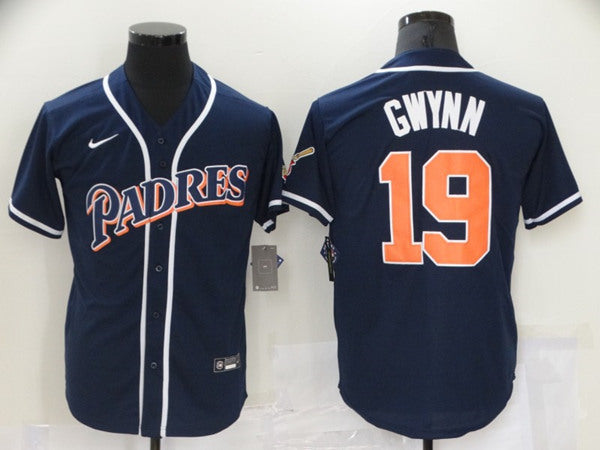 Tony Gwynn San Diego Padres navy jersey