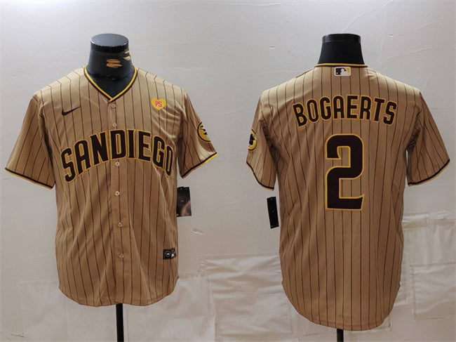 Xander Bogaerts San Diego Padres tan jersey