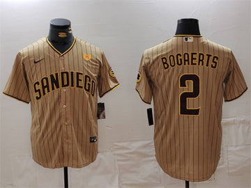Xander Bogaerts San Diego Padres tan jersey