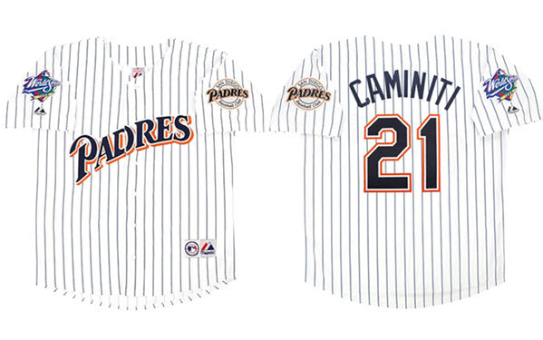 Ken Caminiti San Diego Padres white jersey