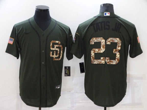Fernando Tatis Jr San Diego Padres olive Camo jersey