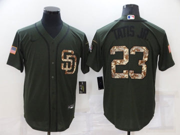 Fernando Tatis Jr San Diego Padres olive Camo jersey