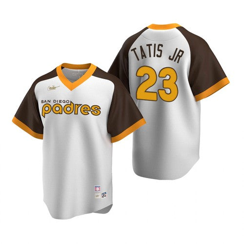 Fernando Tatis Jr San Diego Padres white Cooperstown jersey