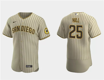 Tim Hill San Diego Padres tan jersey