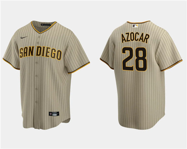 Jose Azocar San Diego Padres tan jersey