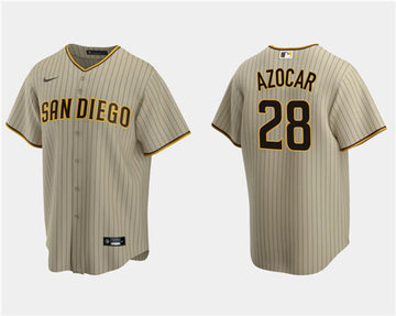 Jose Azocar San Diego Padres tan jersey