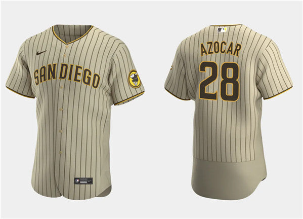 Jose Azocar San Diego Padres tan jersey