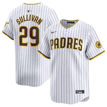 Brett Sullivan San Diego Padres white Home jersey