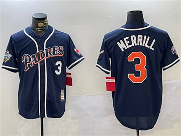 Jackson Merrill San Diego Padres navy jersey