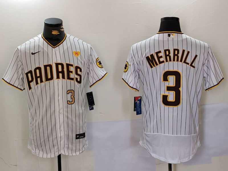 Jackson Merrill San Diego Padres white jersey