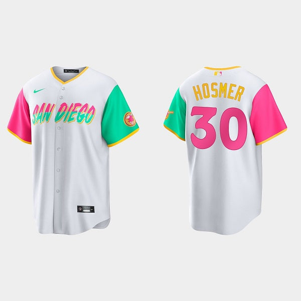 Eric Hosmer San Diego Padres white City Connect jersey