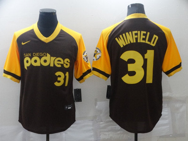 Dave Winfield San Diego Padres brown jersey