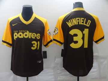 Dave Winfield San Diego Padres brown jersey