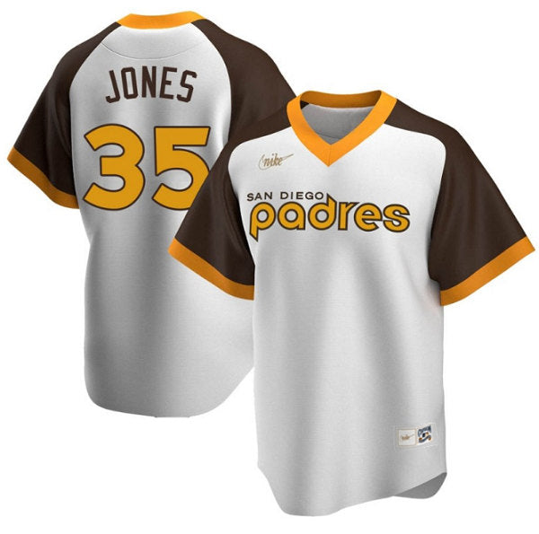 Randy Jones San Diego Padres white Cooperstown jersey