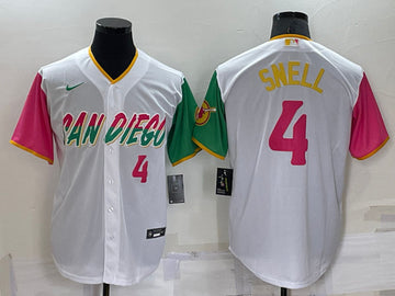 Blake Snell San Diego Padres white City Connect jersey
