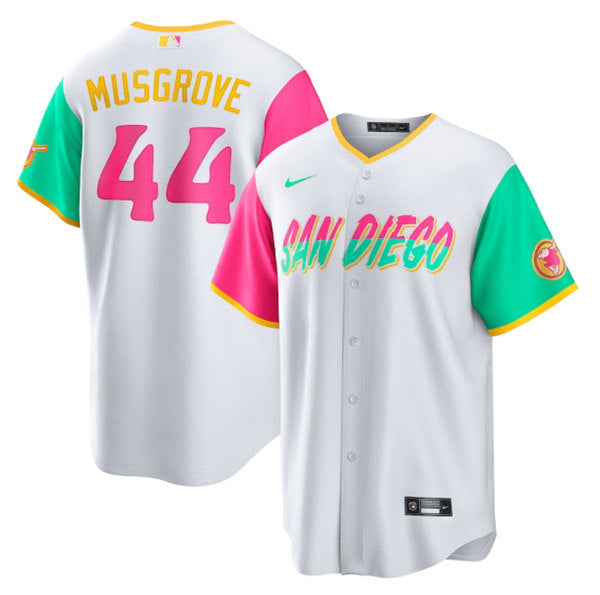 Joe Musgrove San Diego Padres white City Connect jersey