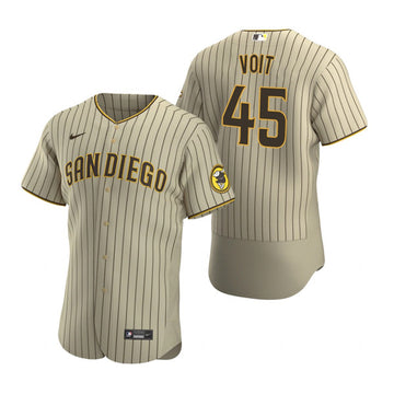 Luke Voit San Diego Padres tan jersey