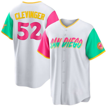 Mike Clevinger San Diego Padres white City Connect jersey