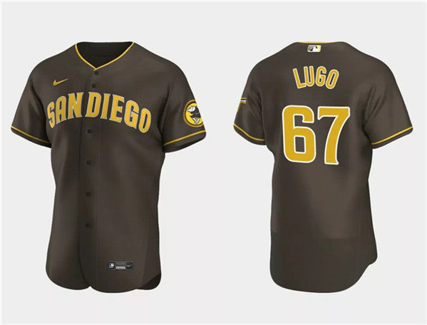 Seth Lugo San Diego Padres brown jersey