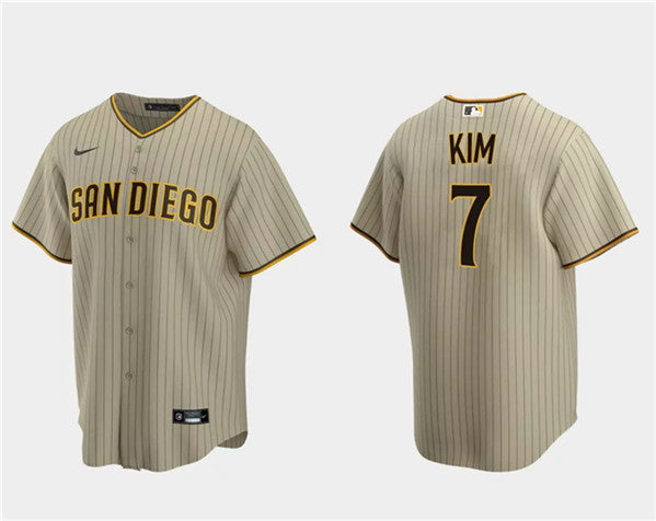 Ha-Seong Kim San Diego Padres tan jersey