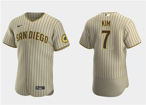 Ha-Seong Kim San Diego Padres tan jersey