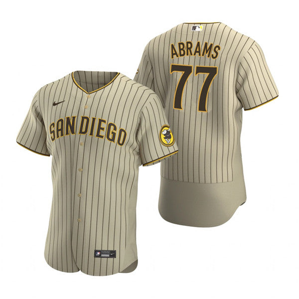 CJ Abrams San Diego Padres tan jersey