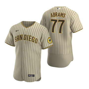 CJ Abrams San Diego Padres tan jersey