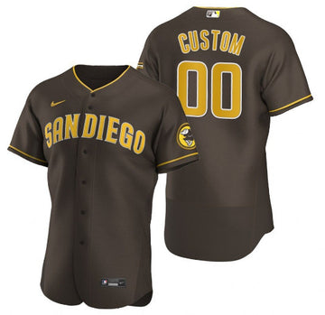 Custom San Diego Padres brown jersey