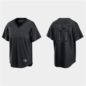 Custom San Diego Padres black Fashion jersey