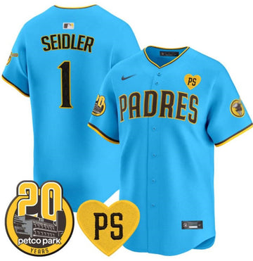 Custom San Diego Padres blue jersey