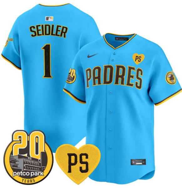 Custom San Diego Padres blue jersey